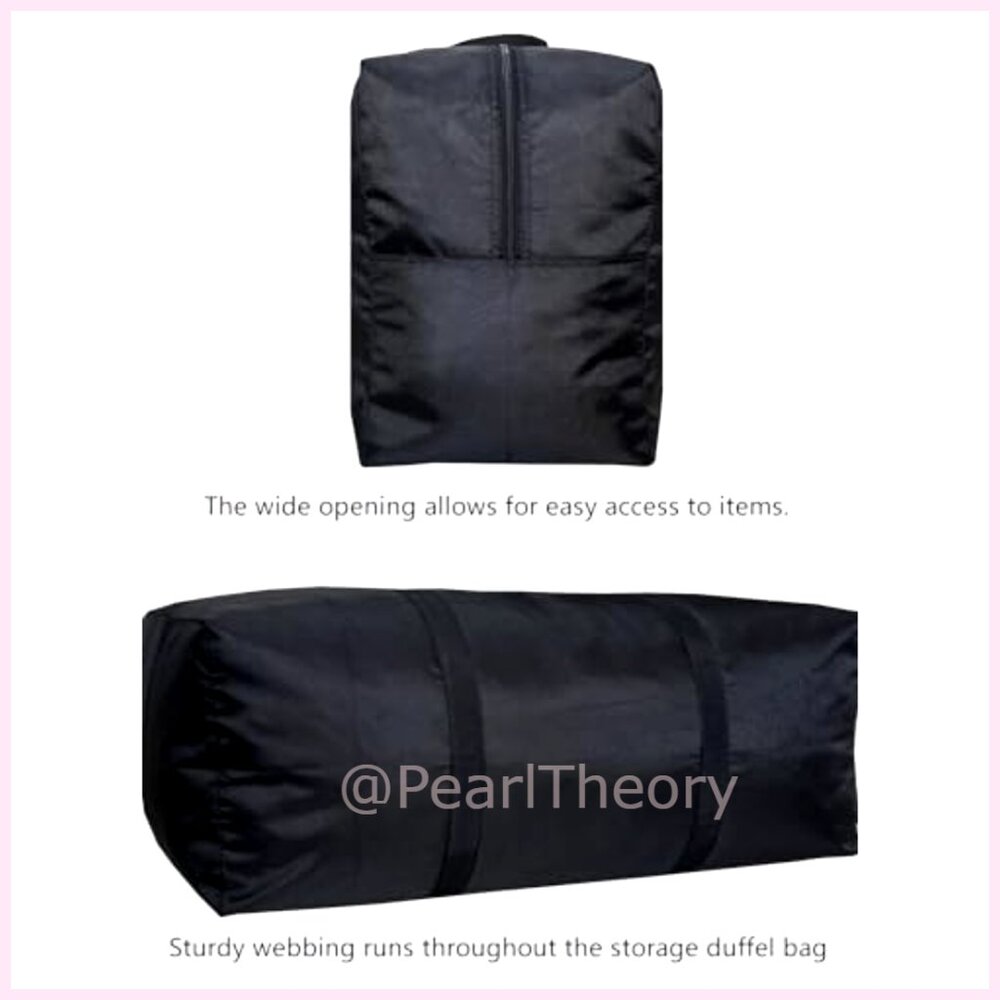 Extra Large Foldable Duffle Bag With Zippers And … - image 4